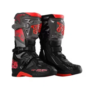 TIGER Racing Off-Road Motocross Motorcycle Boots (Dirt Bike Leather Boot)