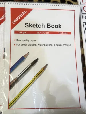 دفاتر رسم كانفس حجم كبير جودته عالية سعر الواحد 3