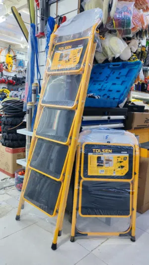 درج درجة سلم درجه شركة تولسن tolsen اصلي ستيل قوي Steel ladder حجمين نص متر و 1.15 متر جودة