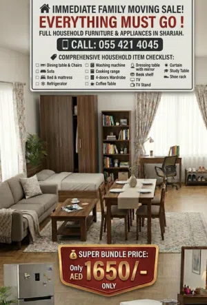 Family immediately moving All Households items for sale items