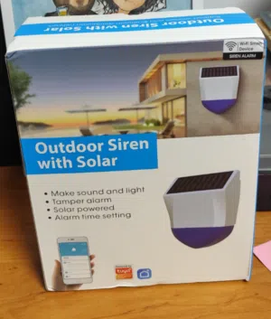 جهاز إنذار خارجي تعمل بالطاقه الشمسيه Outdoor siren with solar