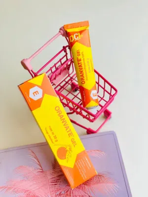 Oranvate Gel موفيت اورنج فيت . الإيطالي يعمل على تفتيح البقع الداكنه وعلاج