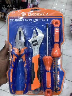 6-piece Combination Tool Set - Pliers, Adjustable Wrench Screwdrivers (New)