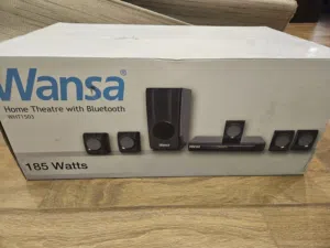 NEW Sealed Wansa 5.1 Channel Bluetooth Home Theatre 185W مسرح منزلي ونسا 5.1 بلوتوث جديد بالكرتون