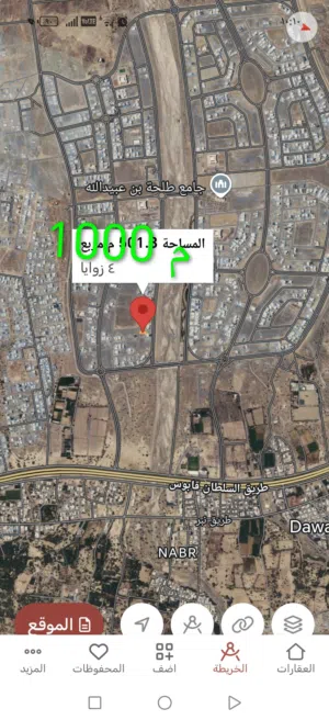الطيب 1000 متر أول المخطط
