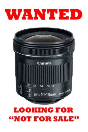 Canon EF-S 10-18mm f/4.5-5.6 IS STM ( WANTED LOOKING FOR BUYING)
