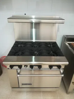 فرن صناعي 6 عيون صناعة امريكية AMERICAN RANGE