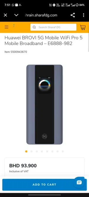 stc  Brand new Huawei Brovi 5G mifi pro 5