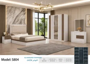 BRAND NEW BEDROOM SET  BED SIZE 120X200 غرفة نوم جديدة تمامًا، مقاس السرير 120×200
