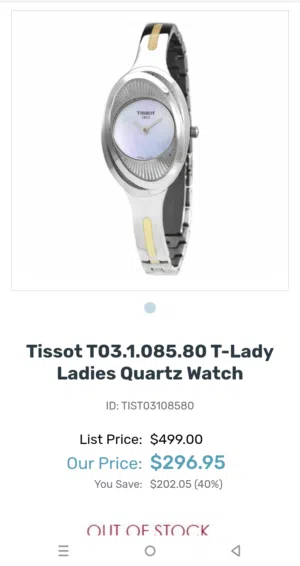 Silver Tissot for sale  in Amman