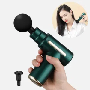 فرد مساج fascial gun /فرد مساج العضلات العالمي بعدة سرعات مع رأسين لجميع الجسم مع بطارية قوية