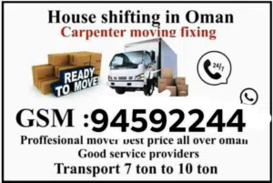 House shifting service villa Office shifting furniture fixed All Oman