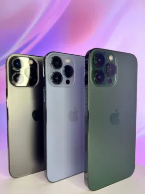 Iphone 13 pro max 128 Gb  ايفون 13 برو ماكس 128 جيجا الاجهزة بحال الوكاله كفاله +شاحن+كفر ولزقه غير