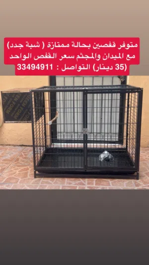 متوفر قفصين شبة جدد