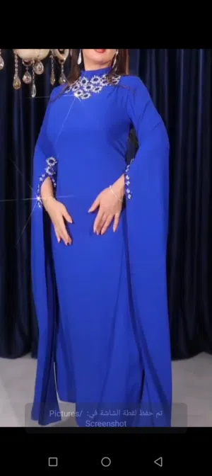فستان سهرة ازرق يوجد عدة مقاسات