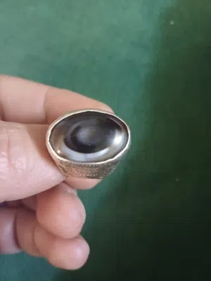 خاتم فضه عقيق