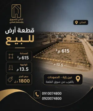 Residential Land for Sale in Tripoli Ain Zara