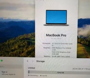 Macbook pro -2019 core i9