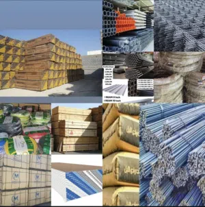 حديد اخشاب اسمنت سيراميك ادوات صحيه و ادوات كهربائيه كابلات انترلوك