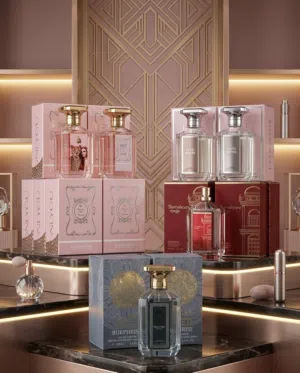 تشكيلة عطور راقية (نسائية) بأسعار منافسة 100ملي تغليف البكج انيق وممتاز فوحان جيد علي الملابس