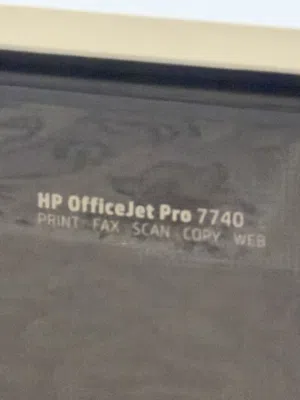طابعة HP OfficeJet Pro 7740 Wide Format All-in-One شبه جديدة استعمال خفيف في فترة قصيرة فقط