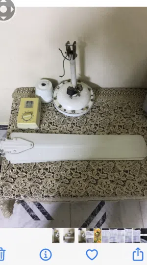 مروحه سقف مستعمله صيني ماركه كوميتال. بحاله جيده