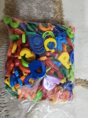 Magnetic letters and numbers both English and Arabic