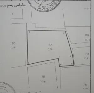 أرض سكنية كبيرة مسوره بالرميس القرية