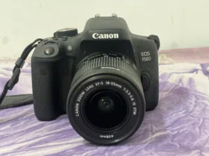 CANON 750D Camera & 18-55mm Zoom Lens