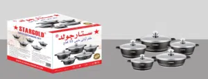 STARGOLD 10PCS MARBLE COOKWARE SET