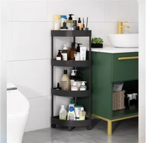Corner Display Rack Corner Shelf Stand Stainless Steel Plastic Corner