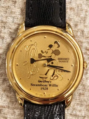 Seiko Steamboat Willie Mickey Mouse Limited Edition Watch – Ref. 7N00-7A89 ساعة سيكو ميكي ماوس ستيمب