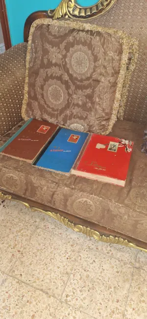 3 vintage international stamp albums