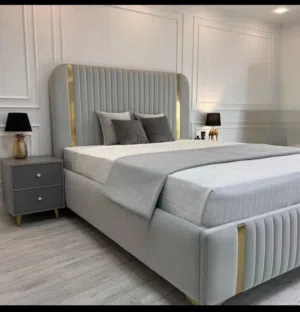 تفصيل سرير مع اثنين كومودينو مع دوشق  طبي