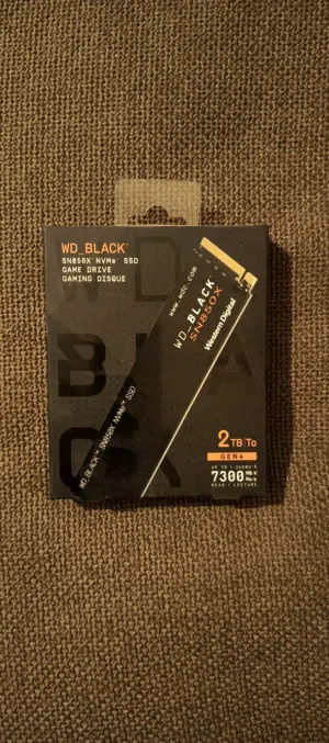 2TB WD BLACK SN850X 7300mb read PCIe Gen 4.0 SSD WDC NVME Western Digital Caviar