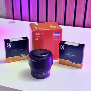 عدسة سوني 50mm 1.8 sony lens مع ND CPL Filter
