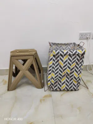 fold up stool and laundry basket