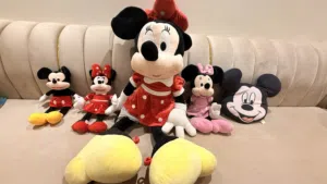 5 pcs Mini Mickey Mouse excellent condition soft toys huge and small size
