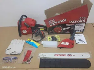 مكينة قص الاشجار من شركة اوكسفورد جودة وقوة عالية 20 انش وخرج ثلاثة اجزوزات