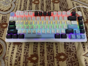 Mkey Vanguard mechanical gaming keyboard with volume dial (RU version) RGB red switches