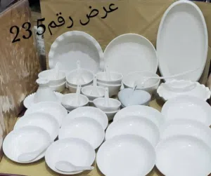 الأن عروض خاصه *طقم صحون ومطيب يتكون من 42قطعه النوعيه الاصلييه مصنوعة من خامات زجاجية عالية