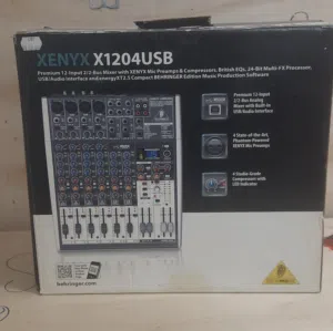 Behringer XENYX X1204USB 12-Input Analog Mixer.