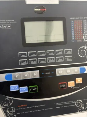 جهاز مشي كهربائي World Fitness مع جهاز مساج بحزام