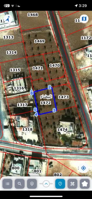 أرض للبيع (511م) منطقة البيضاء حوض الحميديين..
