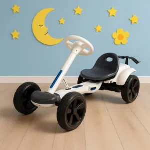 الآن السيارة الكهربائية فورميلا 3 مع دعسات تتش على المقود من island toys