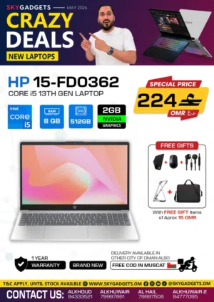 HP 15-FD0362 i5 Laptop in Muscat / Brand New