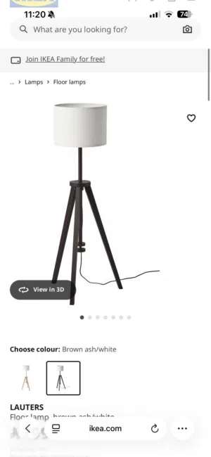 IKEA floor lamp