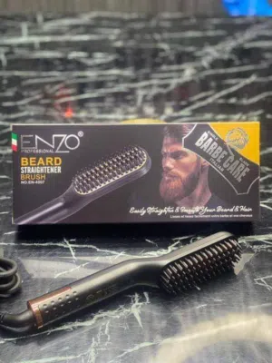 مشط فرشاه فرد شعر اللحيه و الراس من اينزو فرشاة الشعر الحراريه ENZO مشط لحية تنعيم شعر لحيه