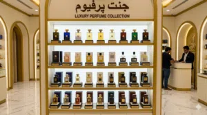 عطور خليجية: أمواج (Amouage)، رساسي (Rasasعطور عالمية: شانيل (Chanel)، ديور (Dior)، توم فورد (Tom Fo