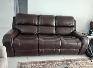 Recliner leather sofa 120bd